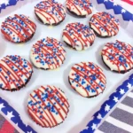 Patriotic Chocolate Covered Oreos