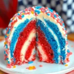 Red White and Blue Cake (Firecracker Cake Recipe!)