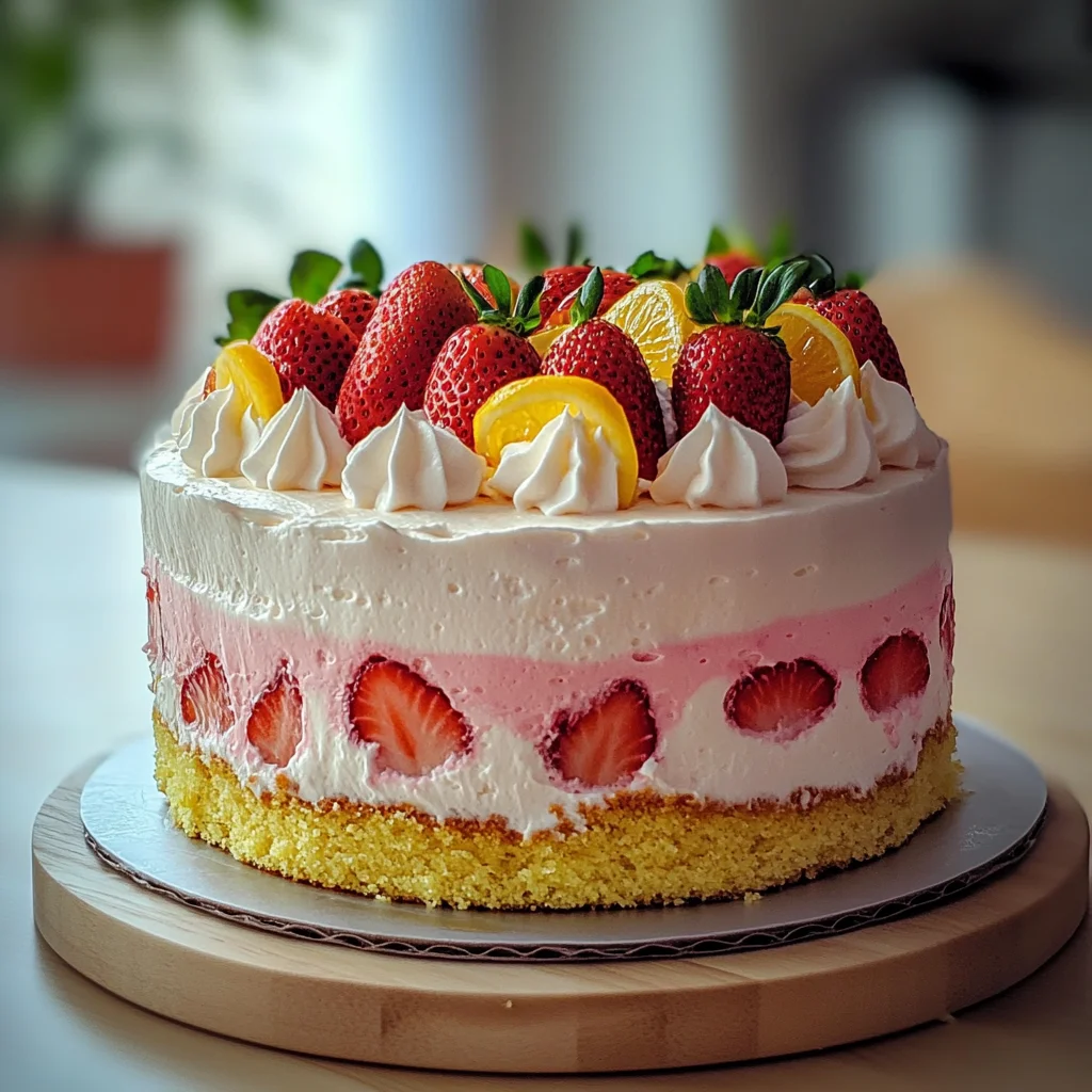 Strawberry Lemonade Cake