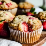 Strawberry Muffins with Frozen Strawberries