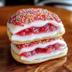Strawberry Pop Tart Sugar Cookies - Deliciously Nostalgic Treats