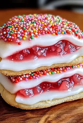 Strawberry Pop Tart Sugar Cookies - Deliciously Nostalgic Treats