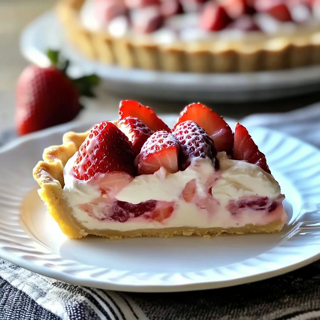 Strawberry Tart Recipe with Lemon Cream Cheese Filling