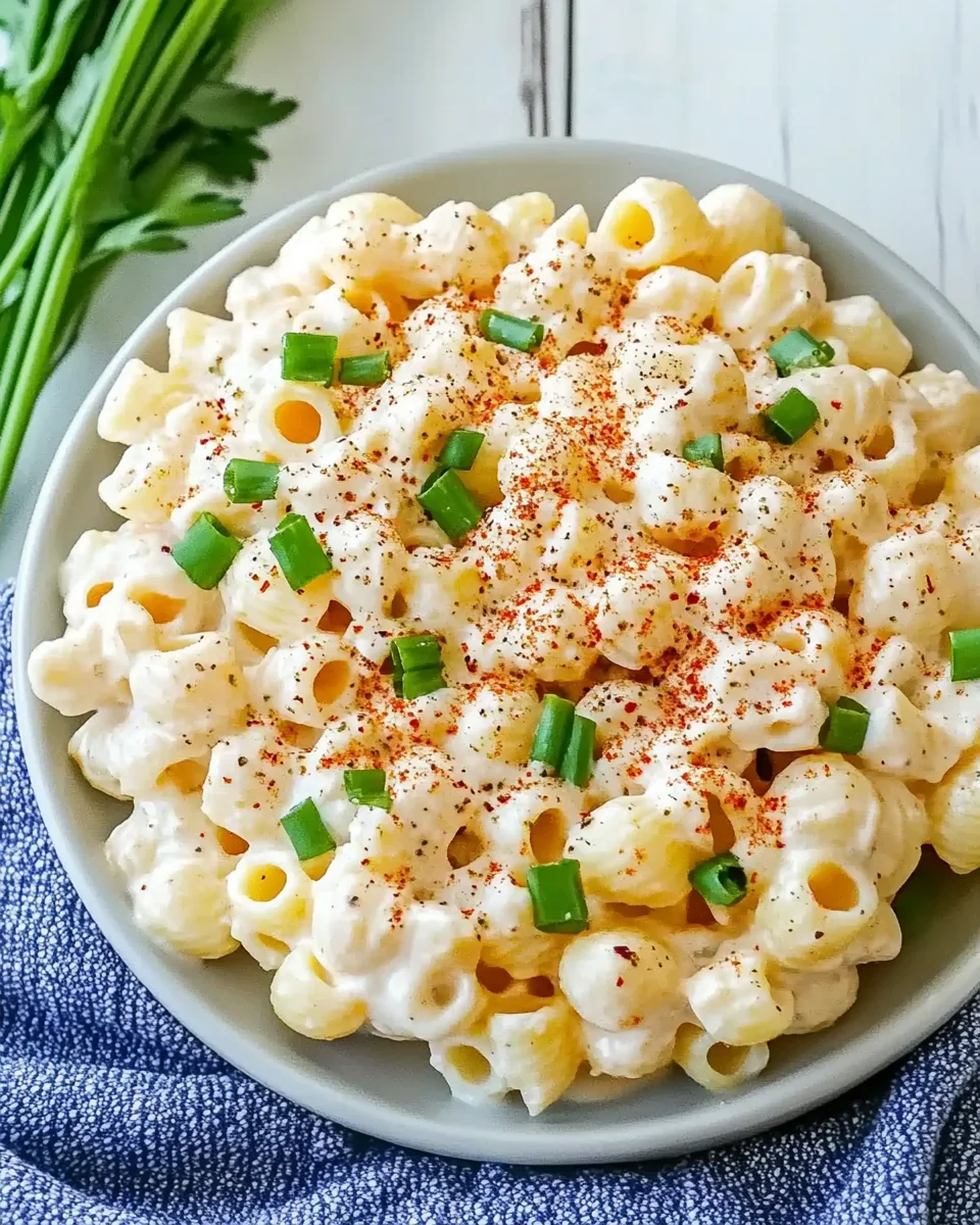 Tasty Deviled Eggs Pasta Salad
