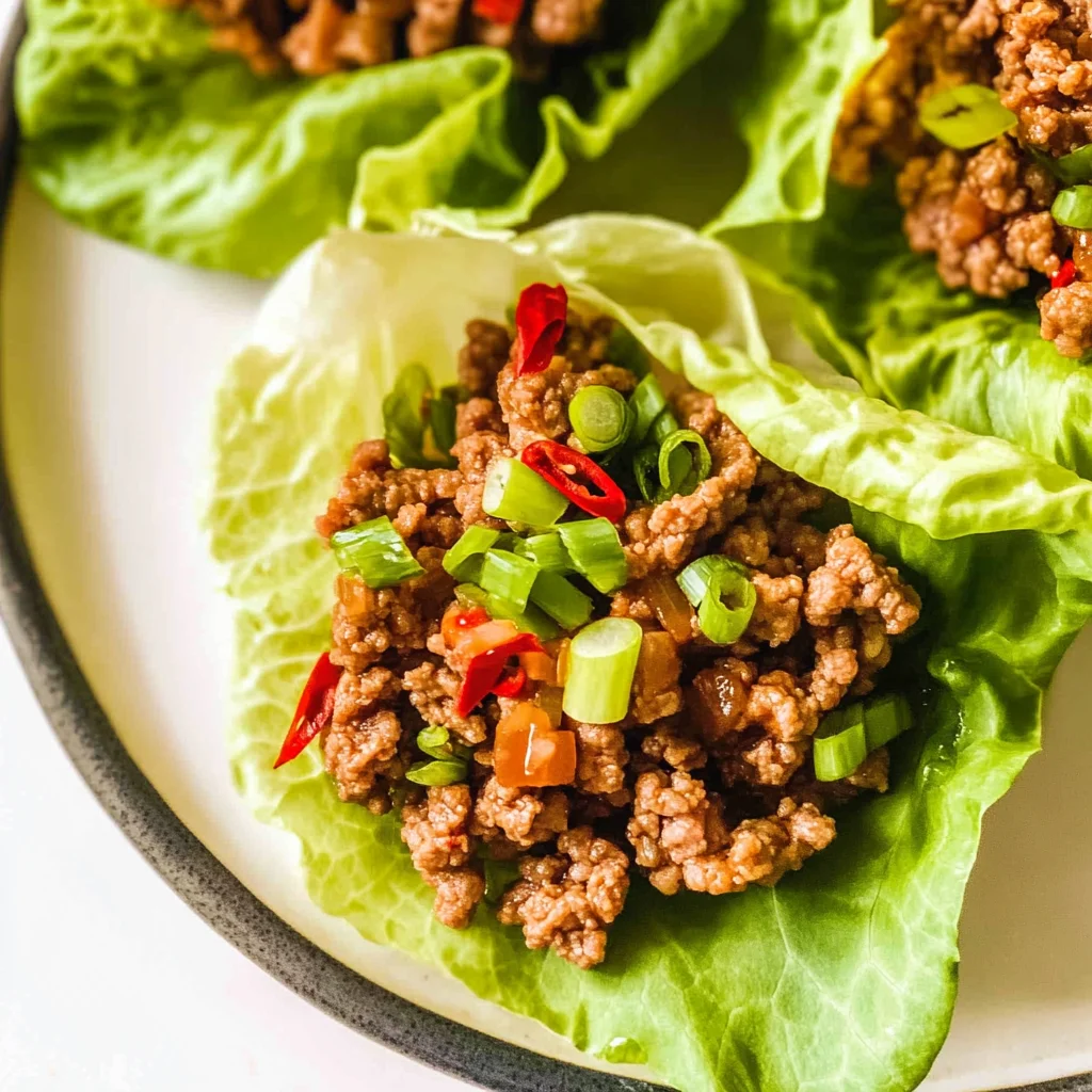 beef Lettuce Wraps
