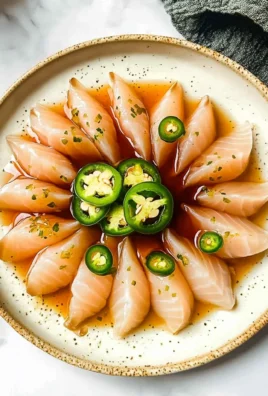 chicken hamachi Crudo
