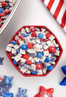 4th of July Puppy Chow Recipe