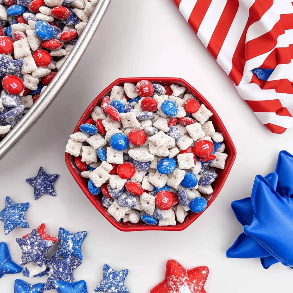 4th of July Puppy Chow Recipe