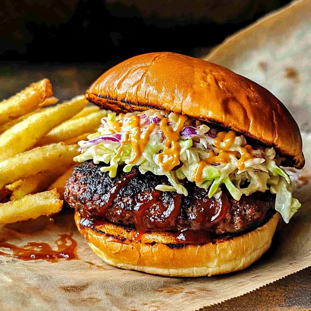 Bobby Flay Texas Style Slaw Burgers