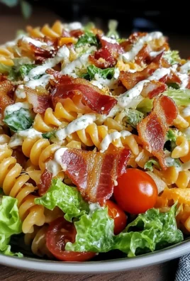 Creamy BLT Pasta Salad