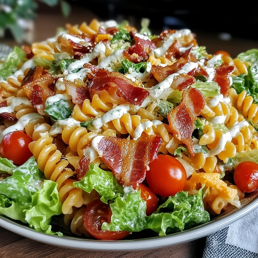 Creamy BLT Pasta Salad