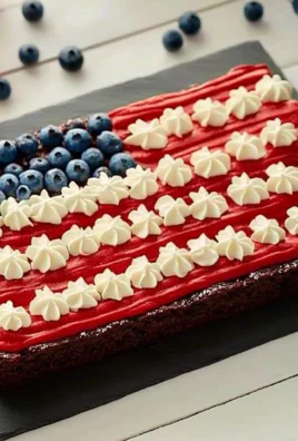 Flag Brownies