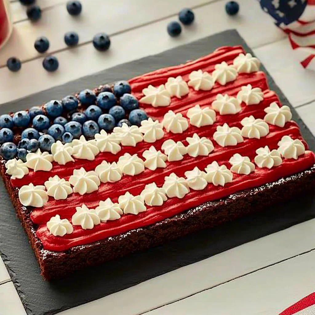 Flag Brownies