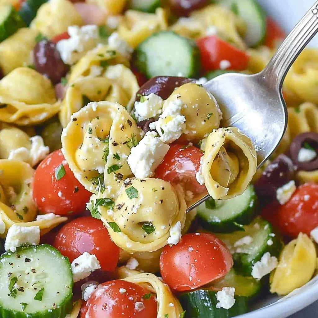 Greek Tortellini Pasta Salad