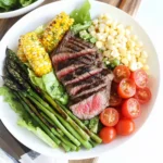 Grilled Steak Salad with Corn and Asparagus