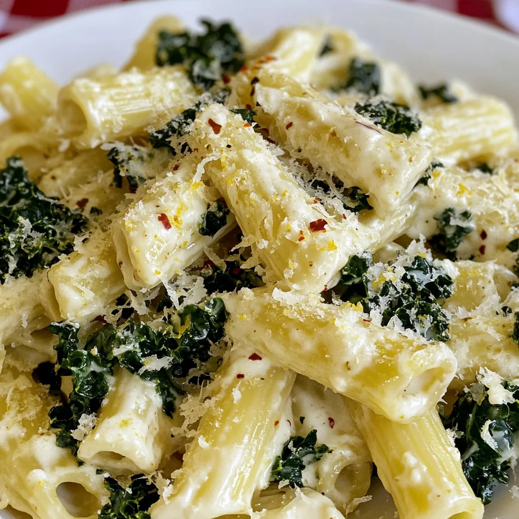 Lemon Ricotta Pasta with Kale