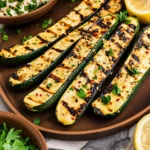 Lemony Grilled Zucchini