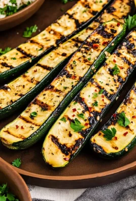 Lemony Grilled Zucchini