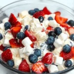 Red, White & Blue Cheesecake Salad