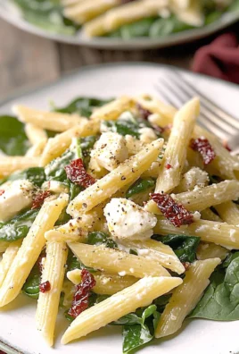 Smoked Mozzarella and Spinach Pasta Salad